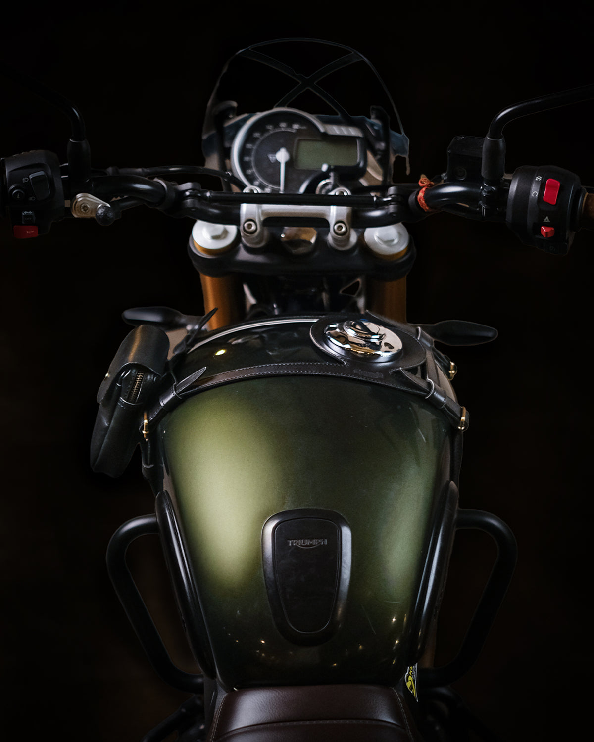 Tank Strap Crafted to Fit Triumph 400