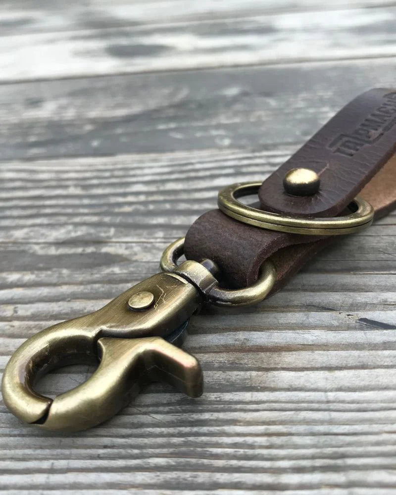 Key Fob With Antique Gold