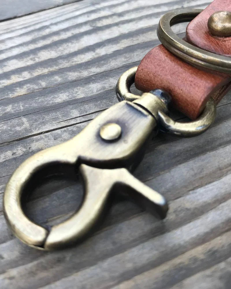 Key Fob With Antique Gold