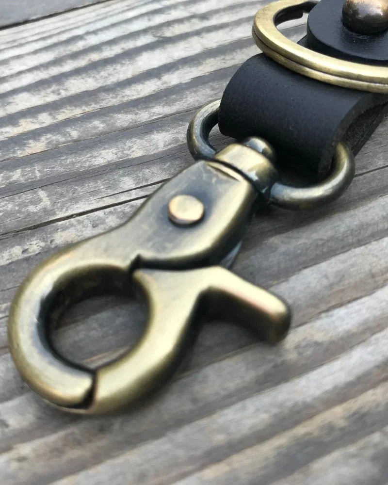 Key Fob With Antique Gold