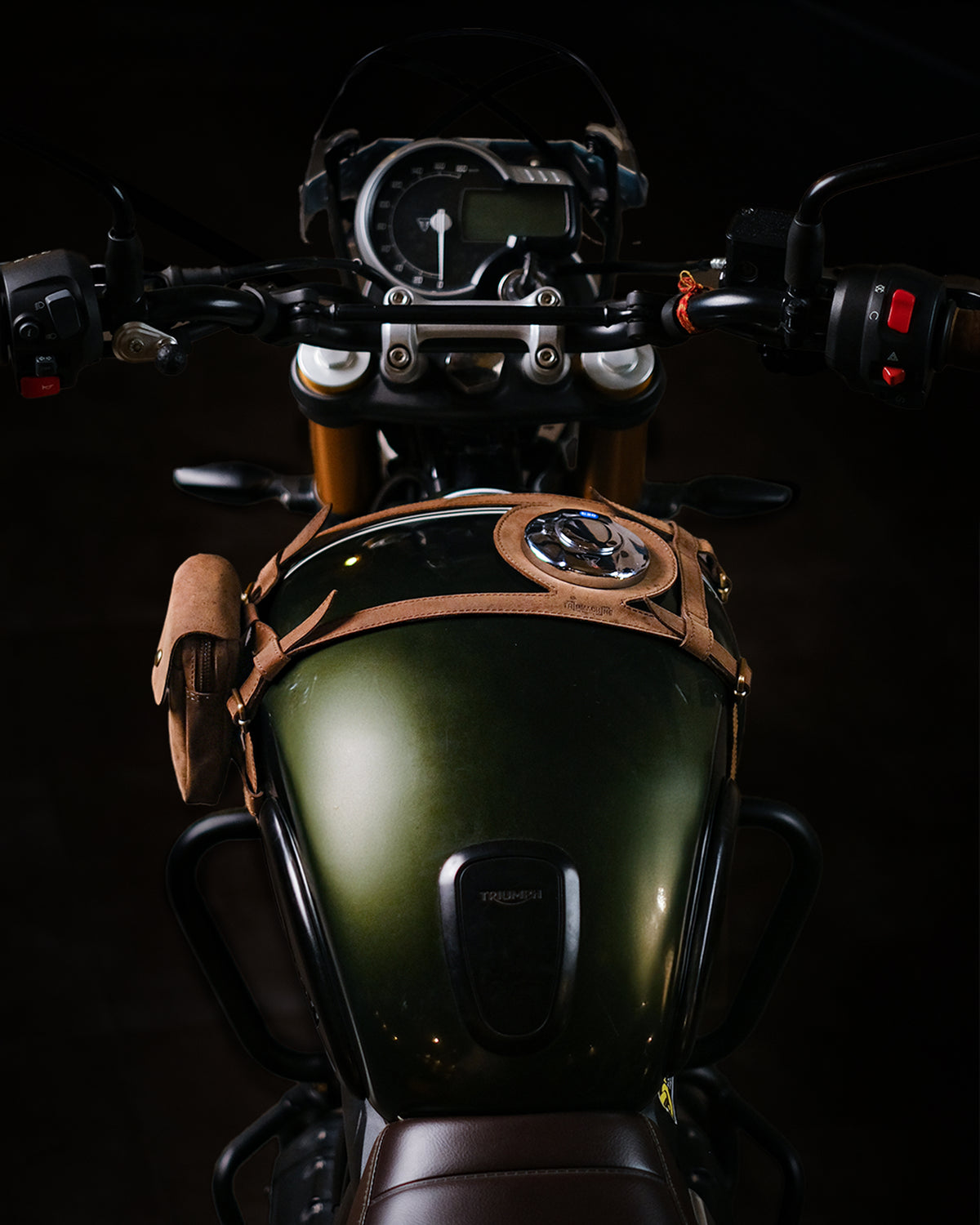Tank Strap Crafted to Fit Triumph 400