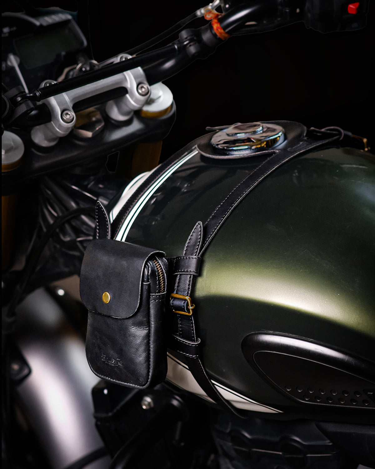 Tank Strap Crafted to Fit Triumph 400