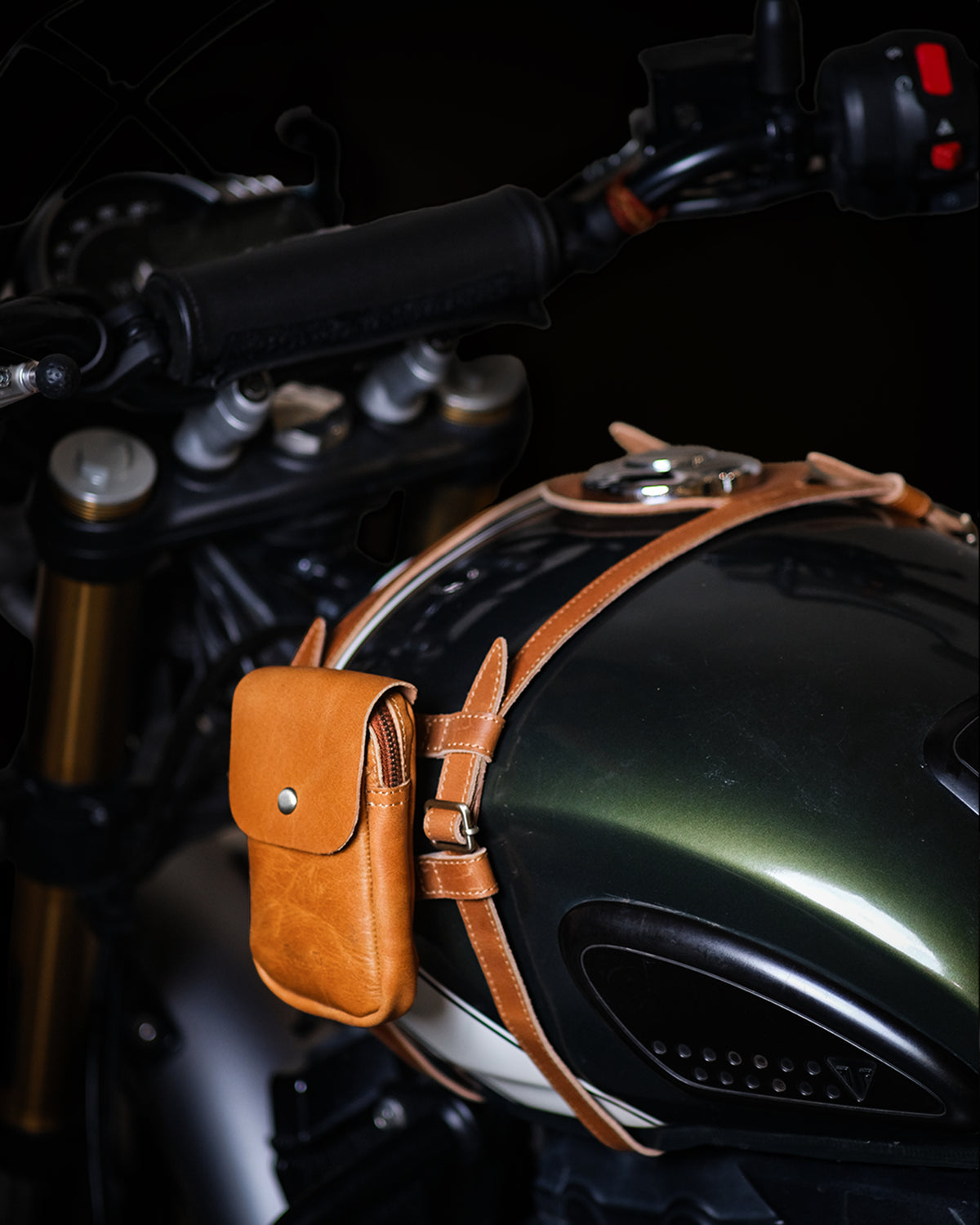 Tank Strap Crafted to Fit Triumph 400