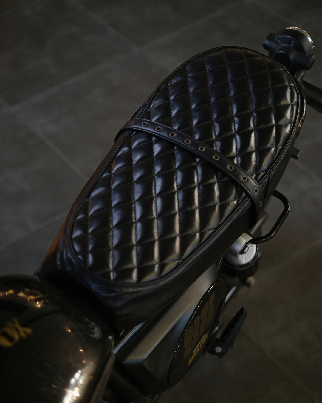 Leather Seat Cover For Royal Enfield Bear 650