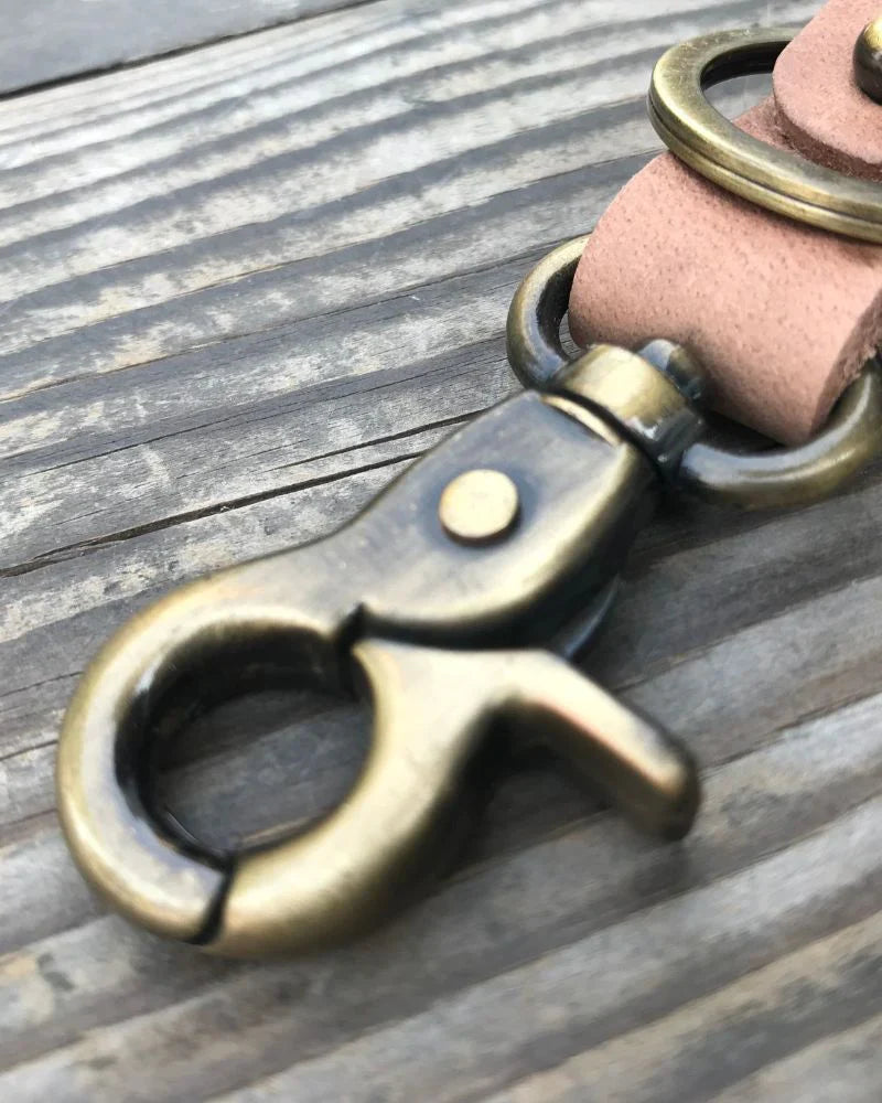 Key Fob With Antique Gold