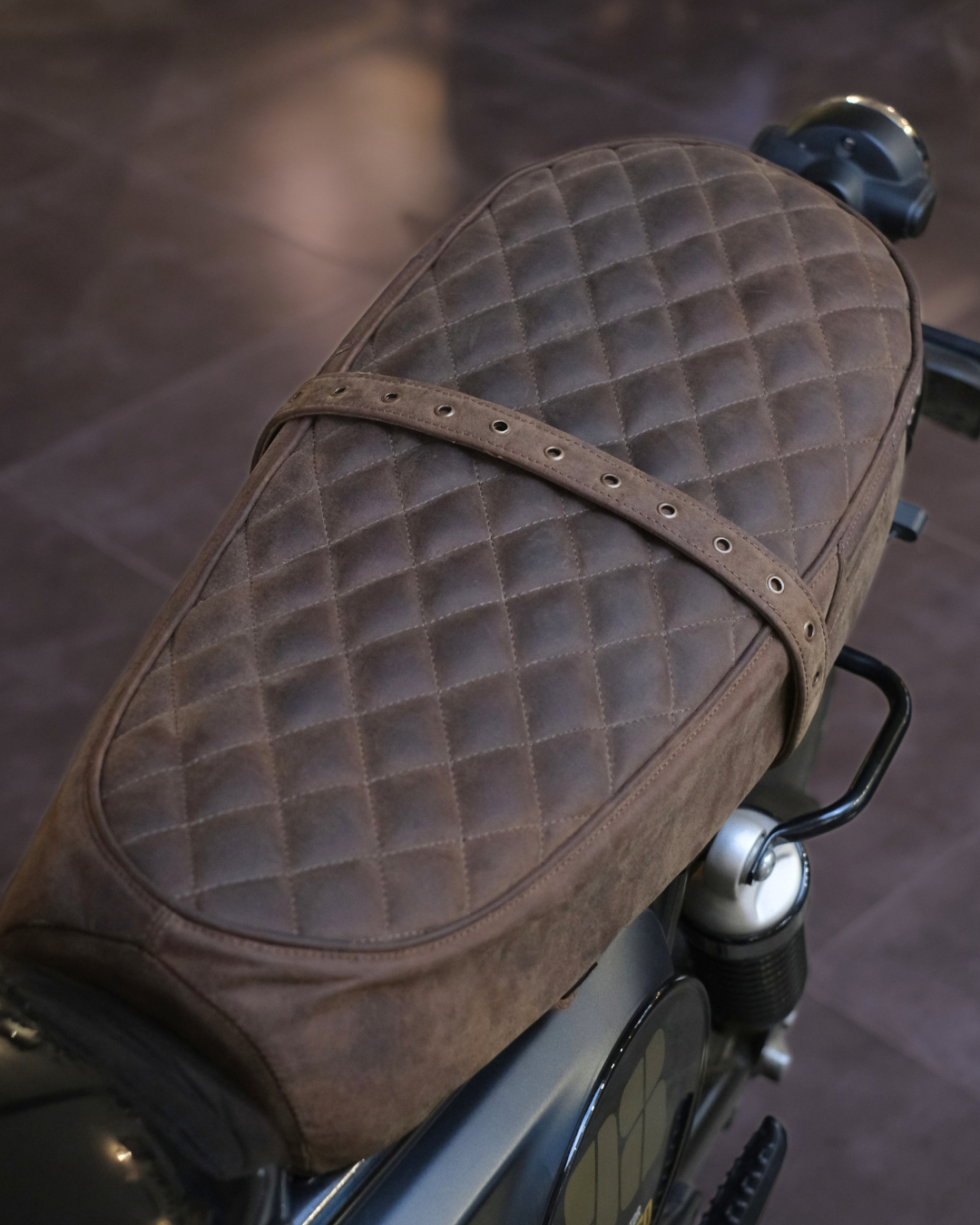 Leather Seat Cover For Royal Enfield Bear 650