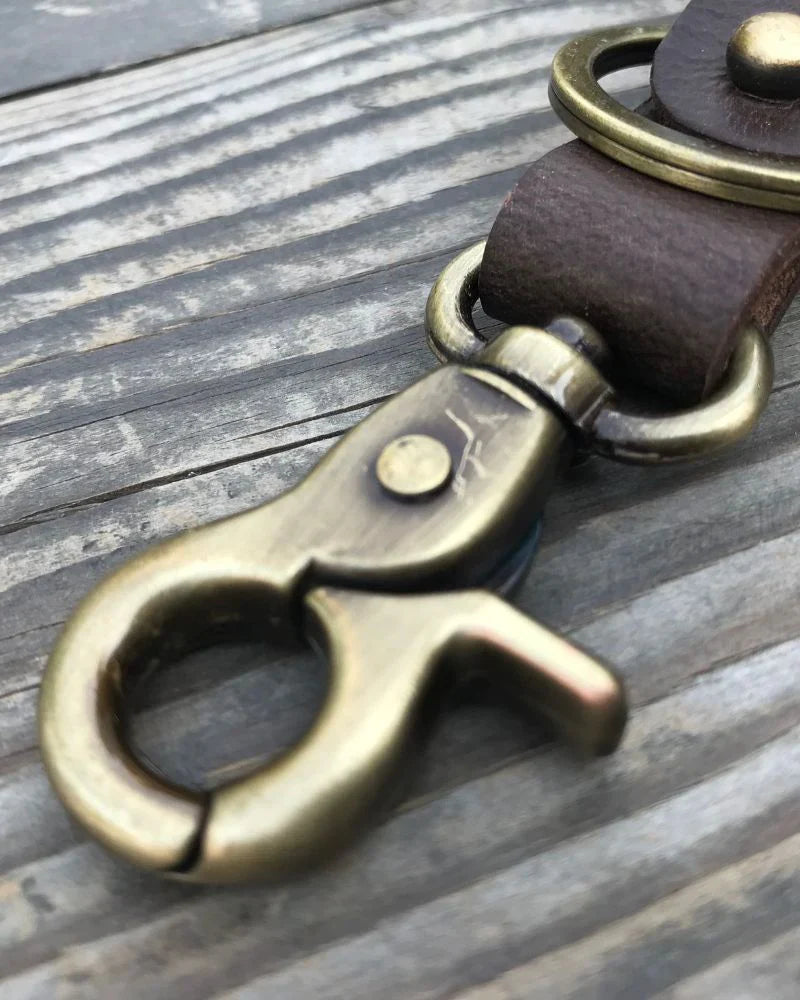 Key Fob With Antique Gold