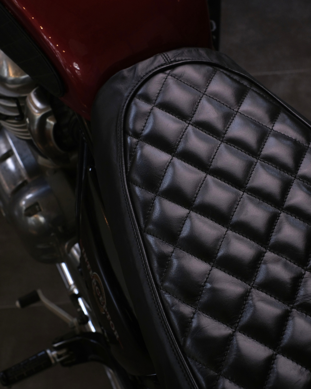 Leather Seat Cover For Royal Enfield Interceptor 650