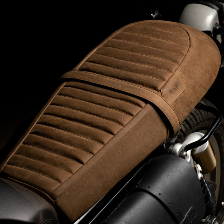 Touring Leather Seat For Royal Enfield Interceptor 650 / GT 650