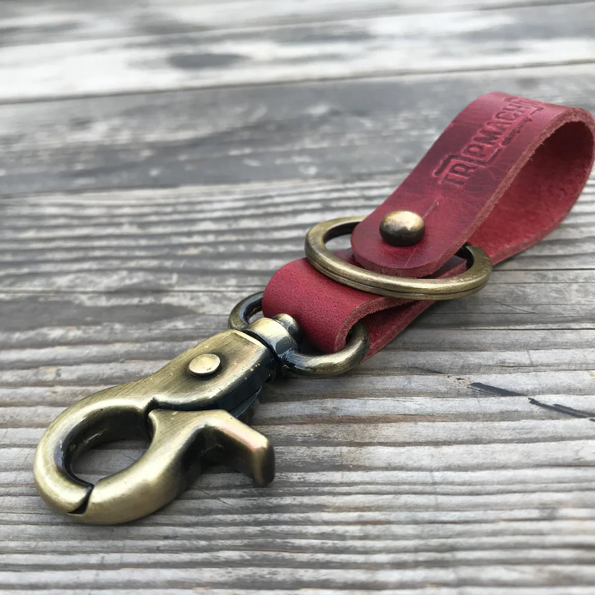 Key Fob With Antique Gold
