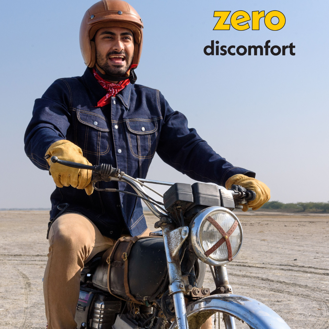 Zero: džínová motorkářská bunda