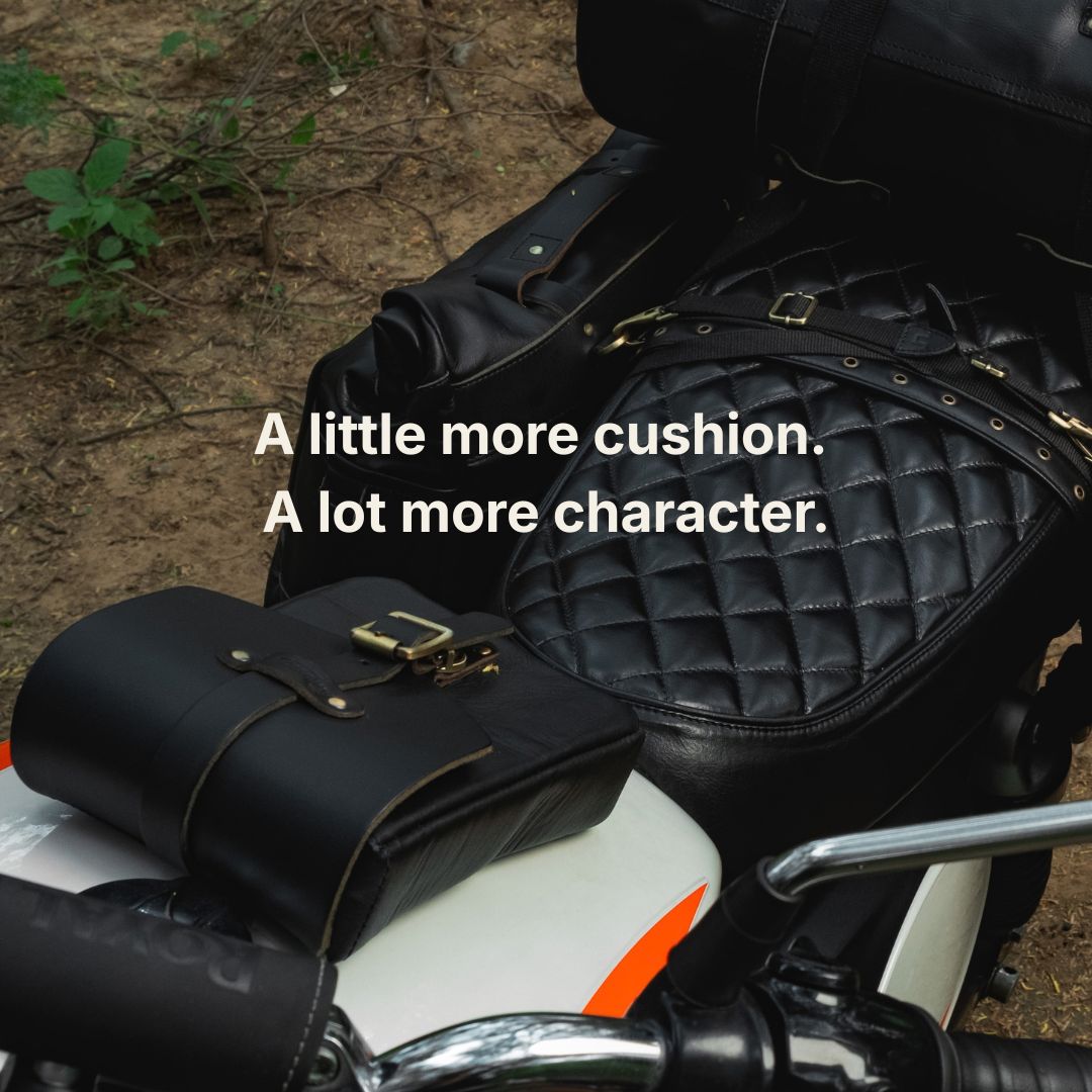 Kožený potah sedla pro Royal Enfield Bear 650